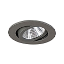 Downlight rond, draaibaar IP20, titaan dimbaar