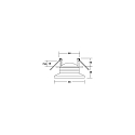 Brumberg Inbouwarmatuur NAVARINO rond, draaibaar, roteerbaar IP20, wit mat dimbaar 6W 510lm 3000K 24� 24� CRI >80