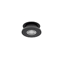 Inbouwarmatuur NAVARINO rond, draaibaar, roteerbaar IP20, zwart mat dimbaar 6W 510lm 3000K 24� 24� CRI >80