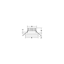 Brumberg Downlight NATUNA stijf, ingebouwde versie, direct / indirect IP20, zwart mat dimbaar