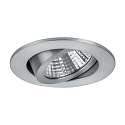 Downlight PLUG & PLAY rond, draaibaar IP20, aluminium mat dimbaar