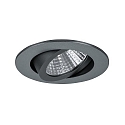 Downlight PLUG & PLAY rond, draaibaar IP20, titaan dimbaar