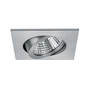Downlight PLUG & PLAY draaibaar, vierkant IP20, aluminium mat dimbaar