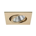 Downlight PLUG & PLAY draaibaar, vierkant IP20, champagne dimbaar