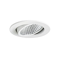 recessed luminaire IP20, glossy, transparent, white dimmable 12W 1280lm 4000K 20-40� 20-40� CRI 80-89