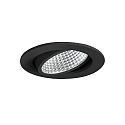 Inbouwarmatuur IP20, glanzend, zwart, transparant 12W 1230lm 3000K 20-40� 20-40� CRI 80-89