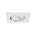 Inbouwarmatuur IP20, glanzend, transparant, wit dimbaar 12W 1230lm 3000K 20-40� 20-40� CRI 80-89