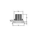 Brumberg Downlight PLUG & PLAY met stekker IP20, wit dimbaar