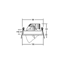 Brumberg Downlight CIRCLE rond IP20, wit dimbaar