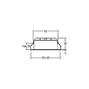 Brumberg Downlight INDIWO83 rond, Dim-To-Warm IP20, wit dimbaar