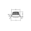 Brumberg Downlight draaibaar, Dim-To-Warm IP20, wit dimbaar