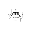 Brumberg Downlight draaibaar, Dim-To-Warm IP20, wit dimbaar