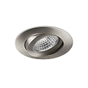 Inbouwarmatuur OLENI-R / PHASE DIM 830 draaibaar IP20, nikkel mat dimbaar 6,7W 570lm 3000K 38� CRI >80