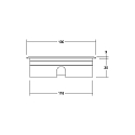 Brumberg Vloerinbouwarmatuur HYBRIDE FLAT stijf, begaanbaar, medium IP67, rvs 