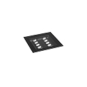 floor recessed luminaire LANKO-S square, adjustable, passable, switchable IP67, black 