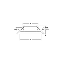 recessed luminaire PROTECT-R round, direct IP44, white