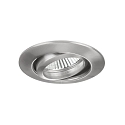 Downlight rond, draaibaar GU10 IP20, chroom mat dimbaar