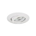 Downlight rond, draaibaar GU10 IP20, wit dimbaar