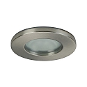 Recessed outdoor HV downlight, IP65, round, GU10, max. 50W, matt nickel