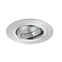 Recessed HV spot GU10, max. 50W, round, matt alu