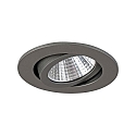 Brumberg Inbouwarmatuur TIRREL-R rond, draaibaar, schakelbaar IP20, titaan  6W 680lm 3000K 38� 38� CRI >80