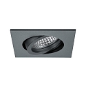 Brumberg Inbouwarmatuur TIRREL-S hoekig, draaibaar, voor BAP, schakelbaar IP20, titaan  6W 680lm 3000K 38� 38� CRI >80