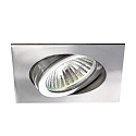 Brumberg Downlight hoekig, draaibaar IP20, rvs 