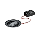 Inbouwspot BRONNY LED ON/OFF rond, draaibaar, incl. chauffeur, set van 1 IP20, zwart mat 