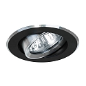 Brumberg Downlight rond, draaibaar IP20, aluminium, zwart 