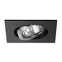Brumberg Downlight rond, draaibaar IP20, aluminium, zwart 