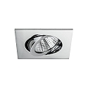 Brumberg Downlight draaibaar, vierkant IP20, chroom 