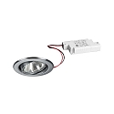 Inbouwspot BRONNY LED PHASE-DIM rond, draaibaar, incl. chauffeur, set van 1 IP20, chroom mat dimbaar
