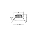 Brumberg Inbouwarmatuur IP20, wit dimbaar 1230lm 20-40� 20-40�