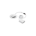 Inbouwarmatuur ABACO ROUND PHASE draaibaar, Dim-To-Warm IP44, wit mat dimbaar 8W 530lm 1800-3000K 36� 36� CRI > 90