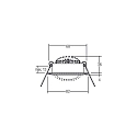 Brumberg Inbouwarmatuur rond, draaibaar IP20, zwart dimbaar 6W 640lm 3000K 20-40� 20-40� CRI 80-89