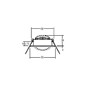 Brumberg Downlight BB09 draaibaar, dimbaar IP20, rvs dimbaar