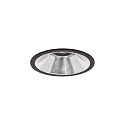 Plafondinbouwarmatuur APOLLO MIDI rond, direct IP20, zwart dimbaar