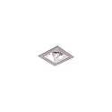 Plafondinbouwarmatuur APOLLO MICRO vierkant, direct IP20, zilver dimbaar