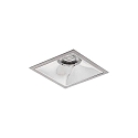 Plafondinbouwarmatuur APOLLO MIDI vierkant, direct IP20, zilver dimbaar