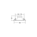Plafondinbouwarmatuur DIOS MICRO rond, direct IP20, zilver dimbaar