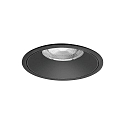 Plafondinbouwarmatuur DIOS MAXI rond, direct IP20, zwart 