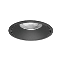Plafondinbouwarmatuur DIOS MEGA rond, direct IP20, zwart dimbaar