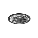 Plafondinbouwarmatuur APOLLO MIDI rond, direct IP20, zwart 