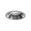 Plafondinbouwarmatuur APOLLO MAXI rond, direct IP20, zilver, transparant dimbaar