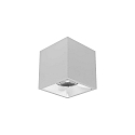 Downlight APOLLO MAXI hoekig, glad, schakelbaar IP20, gepoedercoat, zilver 