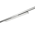 3-fase spot BALI MAXI DA 72�/53� DALI-2 - 88CM roteerbaar, DALI aanstuurbaar, met lensoptiek IP20, zilver mat dimbaar