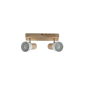 Plafondarmatuur ELTASSO 2-vlams, instelbaar E14 IP20, hout licht dimbaar