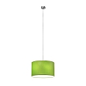 Pendelarmatuur SOFT TUBE 280 E27 IP20, groen, nikkel mat dimbaar