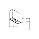 Brumberg Outdoor LED wall luminaire, IP54, 230V AC, Up/Down variabel, 18x15cm, 6W 3000K 150lm . 100�, structured graphite