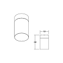 Brumberg Plafondarmatuur voor buiten COOQUEE rond E27 IP65, zwart, transparant 
